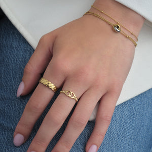 Armband bolletjes goud