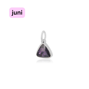 DYO Premium Birthstone zilver juni