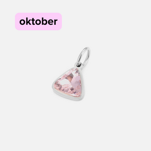 DYO Premium Birthstone zilver oktober