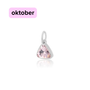 DYO Premium Birthstone zilver oktober