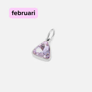 DYO Premium Birthstone zilver februari