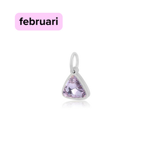 DYO Premium Birthstone zilver februari