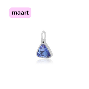 DYO Premium Birthstone zilver maart