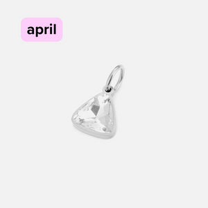 DYO Premium Birthstone zilver april