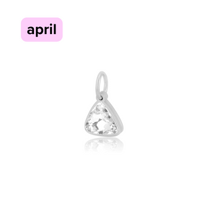 DYO Premium Birthstone zilver april