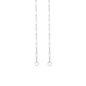 DYO premium paperclip ketting zilver