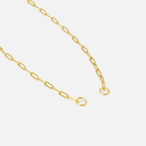 DYO premium paperclip ketting goud