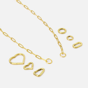 DYO premium paperclip ketting goud