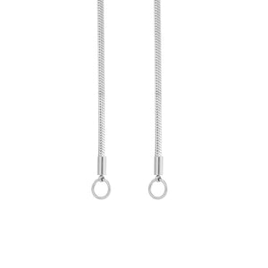 DYO premium slang ketting zilver