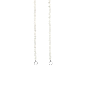 DYO premium parel ketting zilver