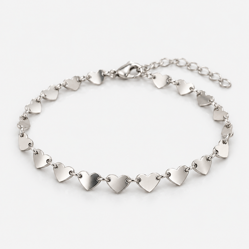 Link and bead bracelet