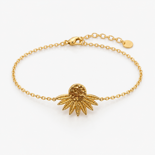 Single clover bracelet, blue