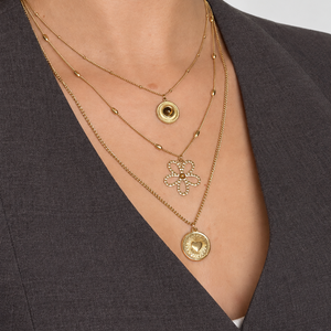 Long radiant heart necklace