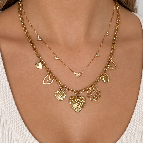 Necklace charm mix love