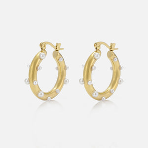 Hoops parels goud