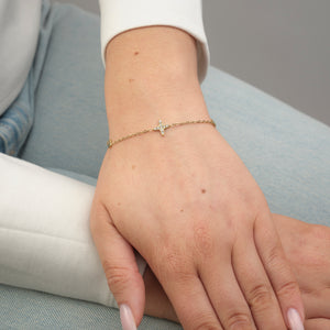 Armband ster en klavers goud