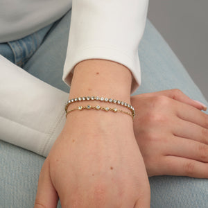 Tennis armband goud