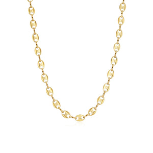 Ketting ovale schakels goud