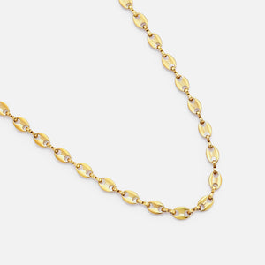 Ketting ovale schakels goud