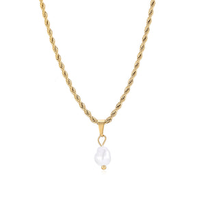 Gedraaide ketting parel goud