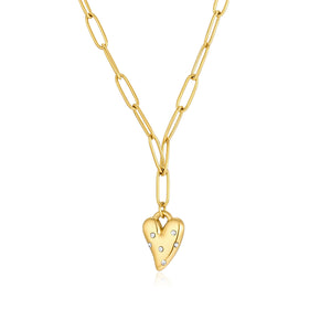 Ketting hartje zirkonia