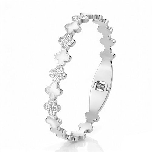 Open bangle and luxury flowers