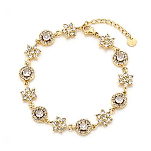 Armband sterren en muntjes strass