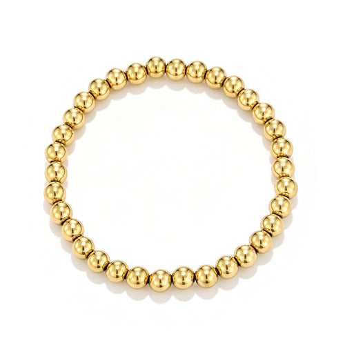 Armband bolletjes 6mm stretch