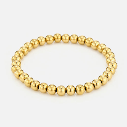 Armband bolletjes 6mm stretch