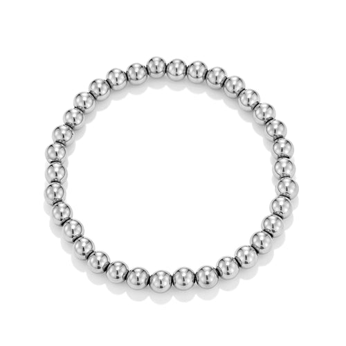 Armband bolletjes 6mm stretch
