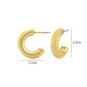 Basic creolen 23mm goud