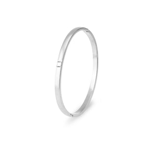 Bangle single star zilver