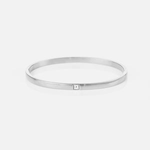 Bangle single star zilver