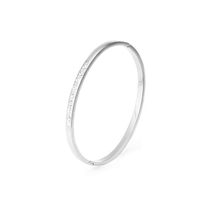 Bangle steentjes zilver