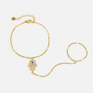 Hand Chain Fatima goud