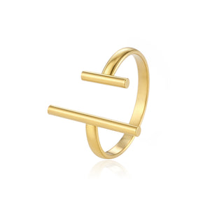 Ring staafjes goud