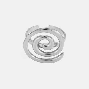 Ring swirl zilver