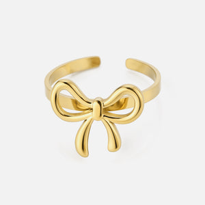 Ring fancy strik goud