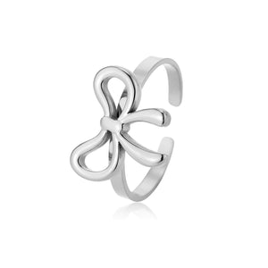 Ring fancy strik zilver