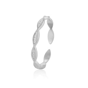 Ring bubbles zilver