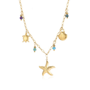 Ketting zee bedels goud