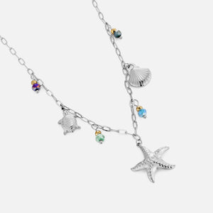 Ketting zee bedels zilver