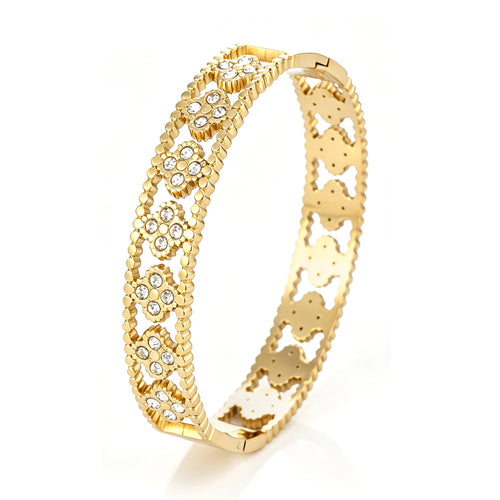 Bangle luxe klavers met strass