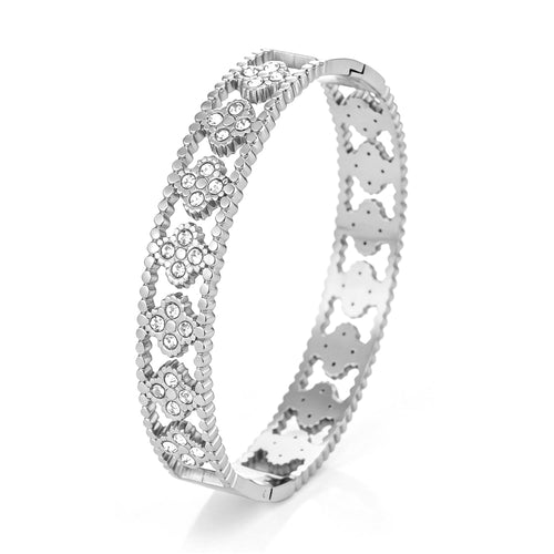 Bangle luxe klavers met strass