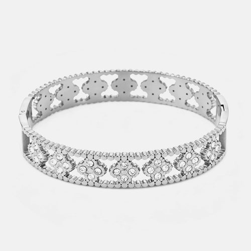 Bangle luxe klavers met strass