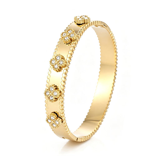 Bangle luxe klavers met strass
