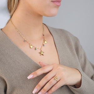 Ketting zee bedels goud