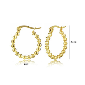 Ball stud earrings
