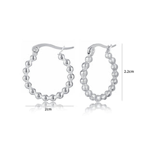 Ball stud earrings