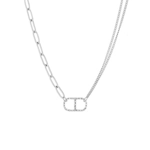 Schakelketting goodlife bling zilver 2.0